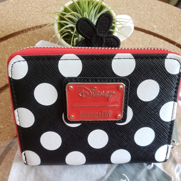 Loungefly Minnie Mouse Polka Dot Wallet - Picture 6 of 7